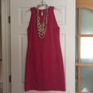 Ann Taylor hot pink dress